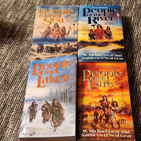 First North American Series Book Lot of 4 People of the Lakes, Fire, River, Sea - Picture 2 of 10
